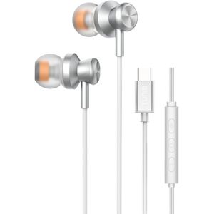 TUNIQ Bedrade Oortjes USB-C - Aluminium Oordopjes met Microfoon - Diepe Bas, Comfortabele Pasvorm en Volumeregeling - Geschikt voor iPhone 17, Samsung, Xiaomi, OnePlus en meer