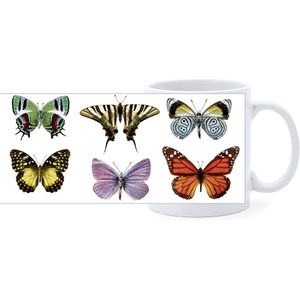 Beker - Diverse Vlinders - Verzameling