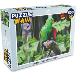 Puzzel Vogel - Papegaai - Groen - Legpuzzel - Puzzel 500 stukjes