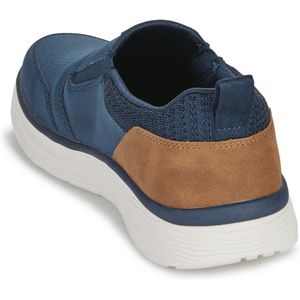 Bugatti - Comfortabele Veterschoen - Donkerblauw - Lederen Constructie - Easy Fit
