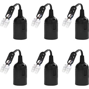 E27 lamphouder met kabel - Geschikt voor LED, Halogeen en Spaarlampen - Renovatiefitting tot 60W