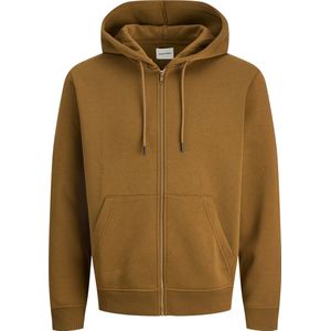 Jack & Jones - Bradley - Zip Hoodie - Relaxte Pasvorm - Zwart - 61% Polyester - 39% Katoen
