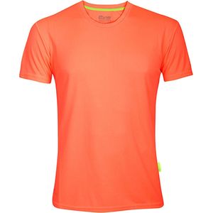 Herensportshirt 'Evolution Tech Tee' met korte mouwen Neon Peach - XS
