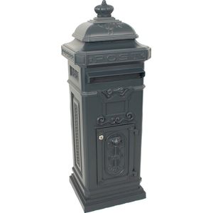 V-Part Pakketbrievenbus - 110cm Hoog - Gietaluminium - Antraciet