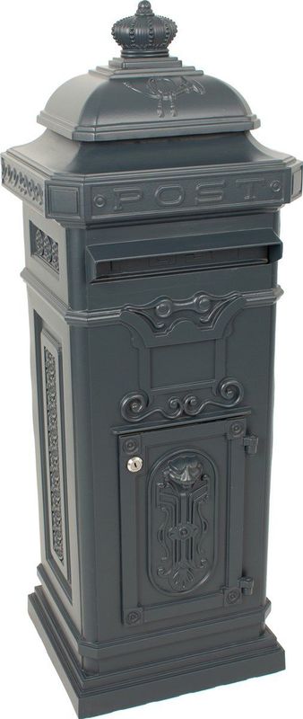 V-Part Pakketbrievenbus - 110cm Hoog - Gietaluminium - Antraciet