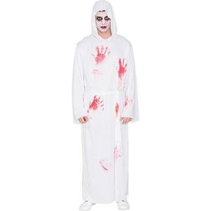 Witbaard Verkleedpak Bloody Priest Polyester Wit/rood Mt M/l