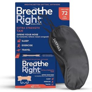 Neusstrips Extra Tan 72 Stuks voor Ademhaling en Slaapmasker