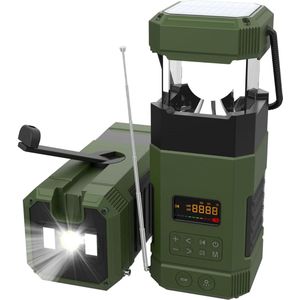 Lexium Noodradio solar opwindbaar - Radio - Noodradio - Weerradio - Radio voor Noodgevallen - Nood - Muziek - Nieuws - Noodpakket - Rampen - Praktisch - Zonneenergie