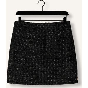 NUKUS Alisa Skirt Lurex Dames - Korte rok - Zwart - Maat S
