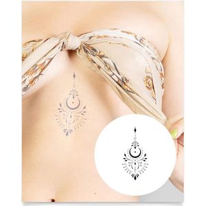 Semi-Permanent Tattoo Spellbind 4 x 4 in - Lasts 1-2 Weeks, Easy to Apply Waterproof Temp Tattoo