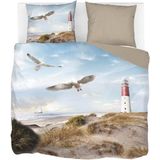 Snoozing Lighthouse - Dekbedovertrek - Multi kleur - Katoensatijn - 200x200/220 cm + 2 kussenslopen 60x70 cm