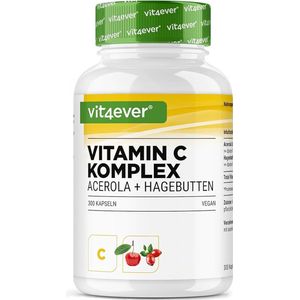 Vit4ever - Vitamine C - 1000 mg per Capsule - Vegan - 300 Capsules