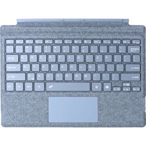 Toetsenbord geschikt voor Microsoft Surface Pro 4/6/7 - QWERTY - Bluetooth Toetsenbord Cover - Met Touchpad en Toetsenbord verlichting - Licht Blauw