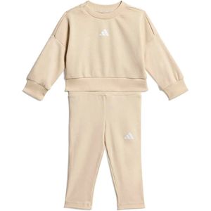 Adidas Seasonals Sweat Set Beige 12-18 Months Jongens,Meisjes