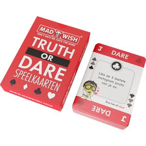 MadWish 52 Speelkaarten - Drankspel - spelletjes voor volwassenen  - Truth or Dare - Do or Drink - NL editie