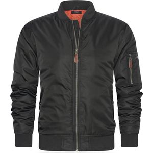 Cappuccino Italia - Heren Jas zomer Navy Seal Jacket Zwart - Zwart - Maat XXL