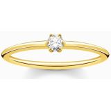 Thomas Sabo - Damesring - 925 Zilver - 1 Zirkonia - Goud