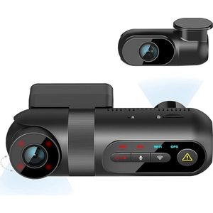 Equivera Dual Dashcam - Dashcam Voor En Achter - Auto Camera Dashcam - Dashcam Auto - Dual Dashcam Voor Auto