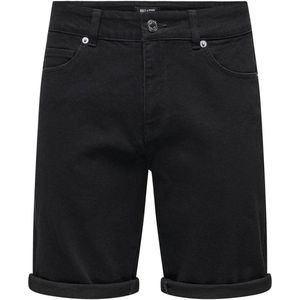 Only & Sons Broek Onsply Blkd 9041 Bj Dnm Shorts 22029041 Black Denim Mannen Maat - L