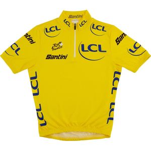 Santini Tour de France Gele trui Tour de France - fietsshirt korte mouwen Kids - Gpm Kid'S Leader Jersey Yellow - 13/14Y