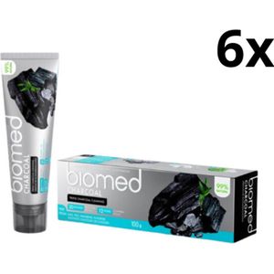 Splat Biomed Charcoal Tandpasta – 6 x 100 ml - Voordeelverpakking