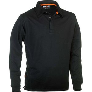Herock Troja Poloshirt Lange mouwen essentials (1501) - Zwart