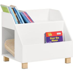 SoBuy KMB54-W Kinderboekenplank - Witte Opbergplank voor Speelgoed & Boeken