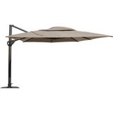 Zweefparasol Hacienda 300x400cm Taupe - 4-Seasons