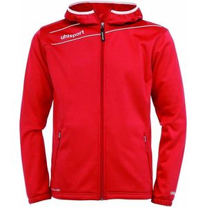 Uhlsport Stream 3.0 Hooded Jacket Rood-Wit Maat XL