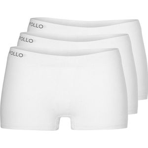 Apollo dames hipsters seamless - maat S - 3-pack - wit