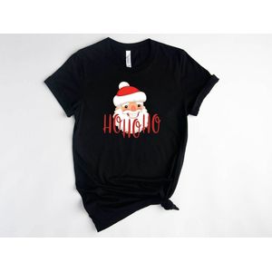 Lykke Christmas T-Shirt | Kerst | Santa Claus | Mannen - Vrouwen - Unisex | Katoen | Zwart | Maat XXL