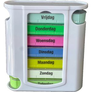 Pillendoos 7 dagen 4 vakken per dag - Pillendoosjes - Medicijndoosje 7 dagen - Pillendoosje 4x daags - NEDERLANDS