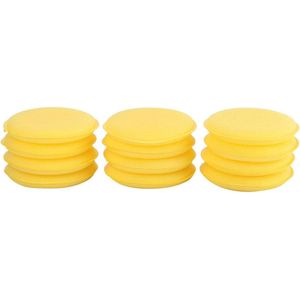 Allecto Plus - Nagellaksponzen voor auto-waxapplicatoren, 11 stuks, gele spons