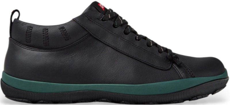 Camper - Peu Pista - Sportieve Veterschoen - Zwart - Glad Leer