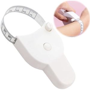 Famanu Lichaamsmeetlint, zacht meetlint, 150 cm / 60 inch meetlint, voor maatmaatindicatoren, lichaamsmaten. Wit intrekbaar lichaamsmeetlint