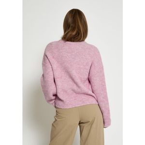 Peppercorn - Jessa - Trui - Pink / Wit - Losse Pasvorm - Lange Mouw