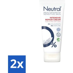 Neutral - Bodycrème - Intensive Repair Cream - Gevoelige huid - 100 ml - Voordeelverpakking - 2 stuks