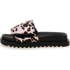 Guess Fabetzy Dames Slippers - Leopard - Maat 36