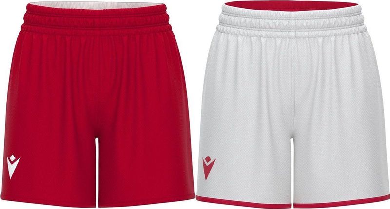 Macron F500 Reversible Short Dames - Rood / Wit | Maat: 3XL