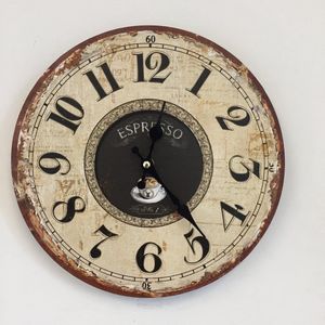 Wandklok ESPRESSO VINTAGE INDUSTRIEEL