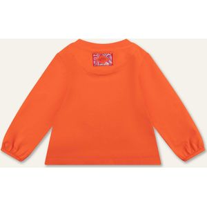 Tempo l.sl. T-shirt 17 Solid with artwork Oilily Smiley Logo Orange: 116/6yr