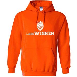 Leeuwinnen Oranje Hoodie - nederland - holland - wk - ek - voetbal - sport - dutch - unisex - trui - sweater - capuchon