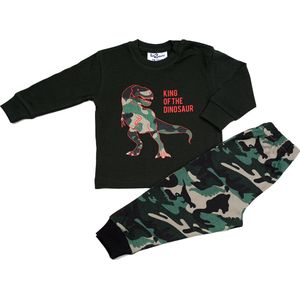 Fun2Wear - Pyjama Dino - Groen - Maat 98 -