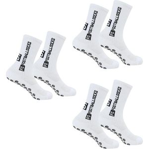 Allecto Plus - Voetbalsokken voor dames en heren, antislip grip, maat 39-45, zwart - Geschikt voor voetbal, basketbal en hardlopen