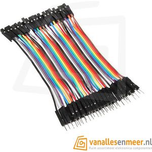 Jumper kabeltjes 40x 15cm lang