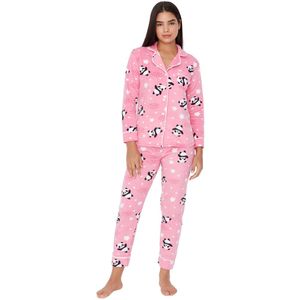 Trendyol Vrouwen Standaard mouw Reverskraag Pyjama Set