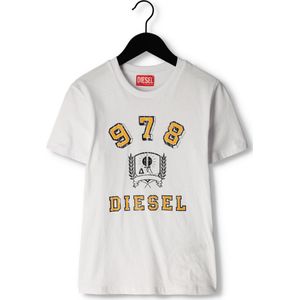 Diesel Tdiegore11 Polo's & T-shirts Jongens - Polo shirt - Wit - Maat 116