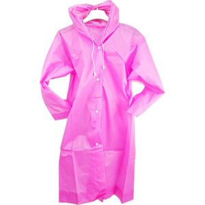 BamBella® - Regenjas Kind Roze - Onesize - 4 tot 9 Jaar - Voor kinderen Regen jas
