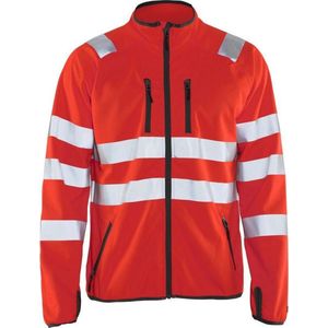 Blåkläder 4906-2512 Softshell jack High Vis Fluor Rood maat 4XL