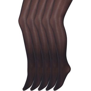 Glans panty | 35 Denier | Merk: Marianne | Maat: S t/m XXL | Kleur: Donker blauw | 5 Paar